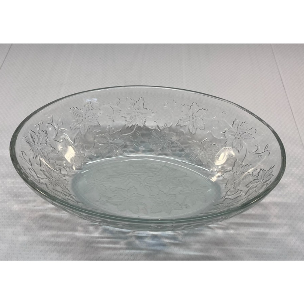 Princess House Fantasia Frosted Crystal Serving Bowl 10"x7.5" Qty 1 (0350)